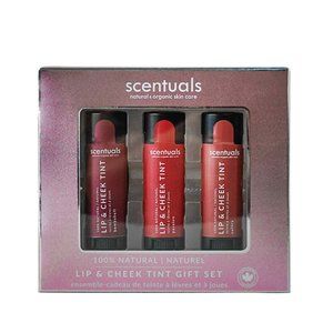 NWT SCENTUALS Lip & Cheek Tint Gift Set